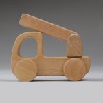 اسباب بازی چوبی ماشین چوبی جرثقیل سورین - تصویر 2