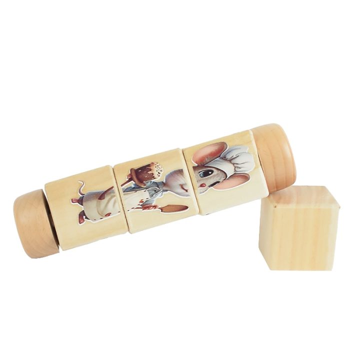 اسباببازی چوبی دارمازو مدل پازل سه تایی