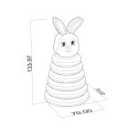 ابعاد برج هیجان چوبی دارمازو