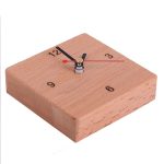 ساعت چوبی مدل مستطیلی