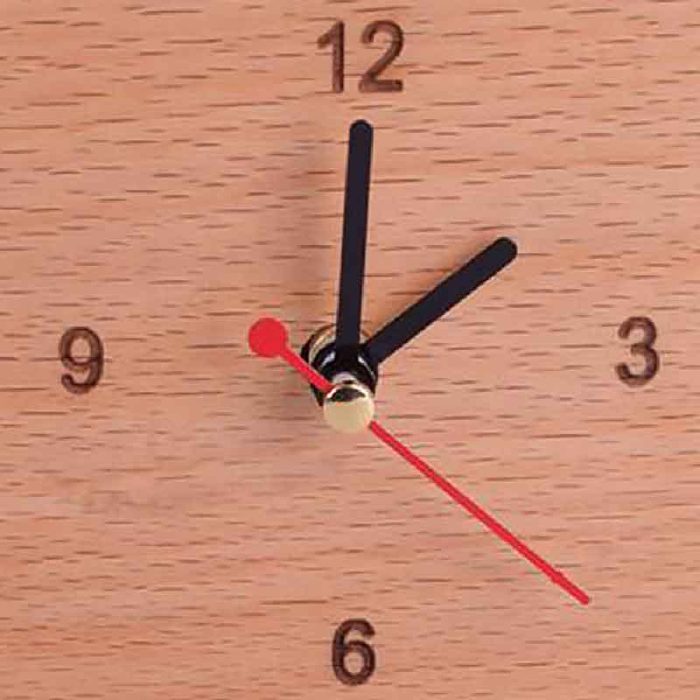 سفید7 ساعت چوبی مدل مستطیلی