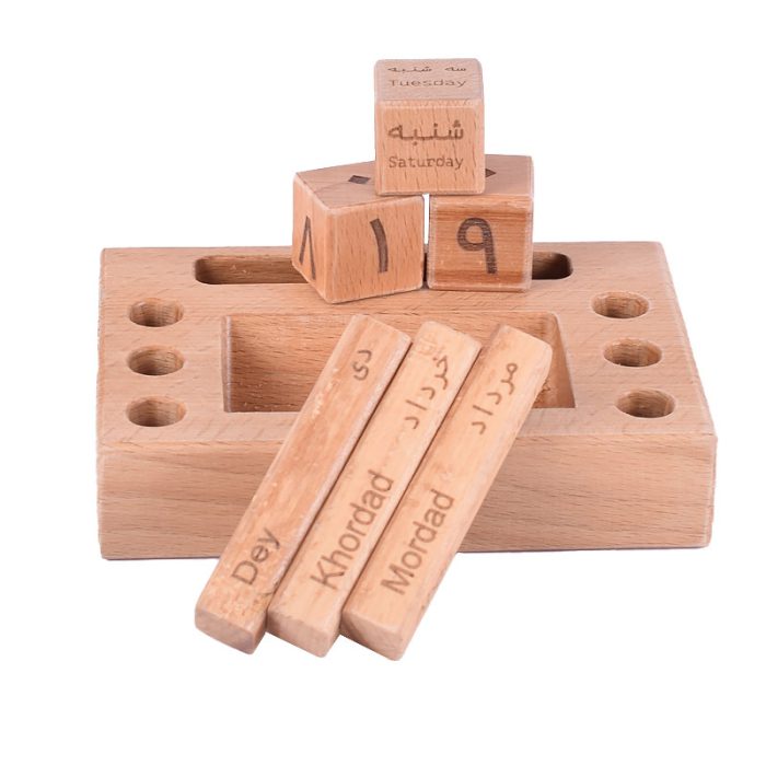 تقویم رومیزی چوبی دنا 1 تقویم رومیزی دنا