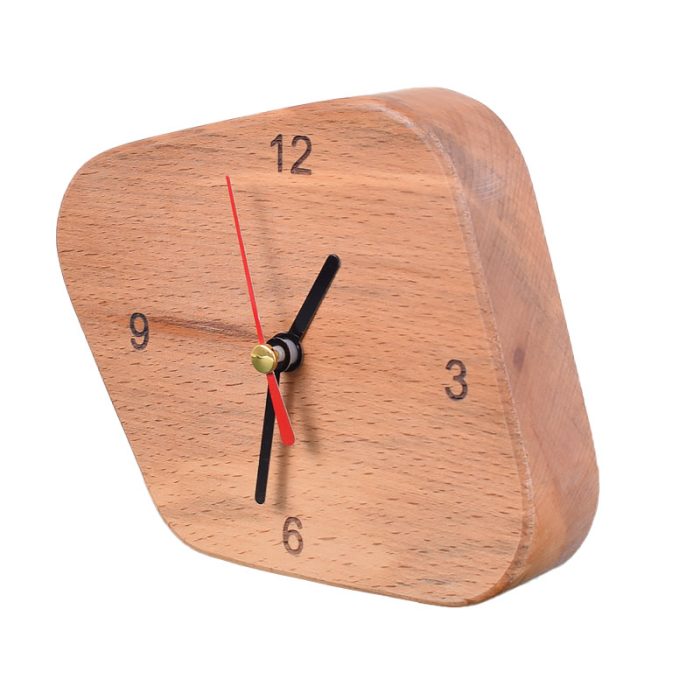 ساعت رومیزی چوبی