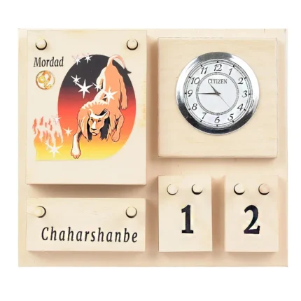تقویم چوبی رومیزی